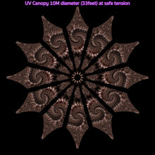 Charger l'image dans la galerie, YV Psychedelic fractal party trippy canopy by Crealab108 Koh Pha Ngan