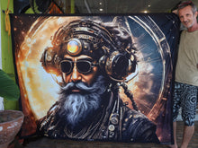 Load image into Gallery viewer, Uv trippy tapestry Solaris DJ by Crealab108