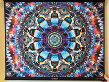 Charger l'image dans la galerie, Unison UV trippy psychedelic fractal trippy mandala tapestry by Crealab108 Koh Pha Ngan