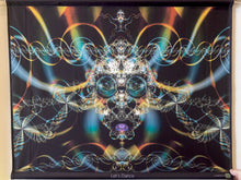 Charger l'image dans la galerie, UV psychedelic fractal tapestry wall hanging backdrop by crealab108.com