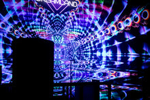 Load image into Gallery viewer, Triptaminal UV Psychedelic Fractal Tapestry