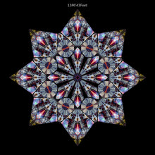 Charger l'image dans la galerie, Over dimension UV Canopy Set A B C D - trippy psychedelic festival party decor