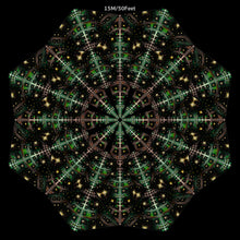 Charger l'image dans la galerie, Galactiverse UV Canopy Set A B C D - trippy psychedelic festival party decor