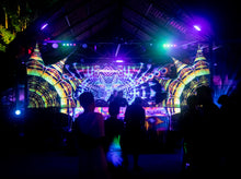 Load image into Gallery viewer, Triptaminal UV Psychedelic Fractal Tapestry