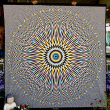 Load image into Gallery viewer, Flicker UV Psychedelic Geometry Tapestry by Crealab108 Koh Pha Ngan