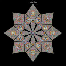 Load image into Gallery viewer, Flicker UV Canopy Set A B C D - trippy psychedelic festival party decor