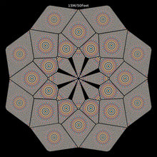 Load image into Gallery viewer, Flicker UV Canopy Set A B C D - trippy psychedelic festival party decor