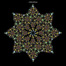 Charger l'image dans la galerie, Galactica UV Canopy Set A B C D - trippy psychedelic festival party decor