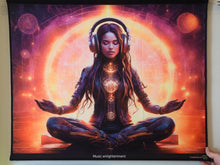 Charger l'image dans la galerie, Music Enlightenment Meditation UV Tenture