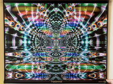 Load image into Gallery viewer, Crealab108 Horizontal Tapestry 70/80cm - 26/31.5 inches pockets finishing Triptaminal UV Psychedelic Fractal Tapestry Triptaminal UV Psychedelic Fractal Tapestry