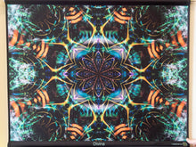 Load image into Gallery viewer, Crealab108 Horizontal Tapestry 70/80cm - 26/31.5inches pockets finishing Divina UV Psychedelic Fractal Tapestry Divina UV Psychedelic Fractal Tapestry