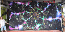 Load image into Gallery viewer, Crealab108 Horizontal Tapestry Galactica UV Psychedelic Fractal Tapestry Galactica UV Psychedelic Fractal Tapestry