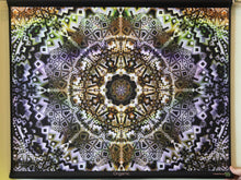 Load image into Gallery viewer, Crealab108 Horizontal UV Tapestry 70/80cm - 26/31.5inches pockets finishing Organic UV Psychedelic Fractal Tapestry Organic UV Psychedelic Fractal Tapestry