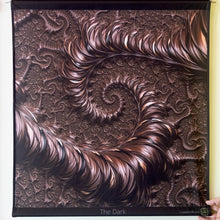 Load image into Gallery viewer, Crealab108 Square Tapestry 75/75cm - 29.5/29.5inches pockets up/down finishing The Dark Psychedelic 3D Fractal UV Tapestry The Dark Psychedelic 3D Fractal UV Tapestry