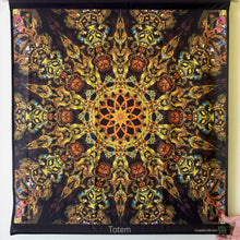 Load image into Gallery viewer, Crealab108 Square Tapestry 75/75cm - 29.5/29.5inches pockets up/down finishing Totem Floor UV Psychedelic Fractal Mandala Tapestry Totem Floor UV Psychedelic Fractal Mandala Tapestry