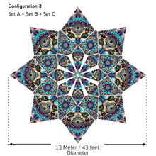 Load image into Gallery viewer, Crealab108 UV Canopy Unison UV Canopy Set A B C D - trippy psychedelic festival party decor Unison UV Canopy Set A B C D - trippy psychedelic festival party decor