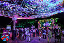 Charger l'image dans la galerie, Unison UV Canopy Set A B C D - trippy psychedelic festival party decor