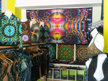 Load image into Gallery viewer, Experimental Area UV Psychedelic Fractal Tapestry