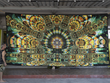 Charger l'image dans la galerie, Visual Activation Giant Stretch UV psychedelic tapestry by Crealab108