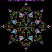 Load image into Gallery viewer, Festimap UV Stretch Fractal Canopy 118M2