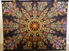 Charger l'image dans la galerie, Totem Floor UV Psychedelic Fractal Mandala Tapestry - Crealab108