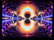 Load image into Gallery viewer, Infinity Gate UV Trippy Psychedelic Fractal Tapestry - Crealab108
