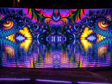 Charger l'image dans la galerie, Sweet Lake Sunset Psychedelic Fractal UV Tapestry - Crealab108