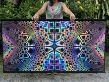 Load image into Gallery viewer, Torus UV Trippy Psychedelic Fractal Tapestry - Crealab108