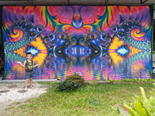 Charger l'image dans la galerie, Sweet Lake Sunset Psychedelic Fractal UV Tapestry - Crealab108