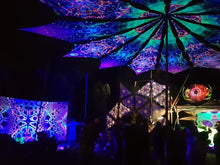 Charger l'image dans la galerie, Crealab108 Horizontal Tapestry Torus UV Trippy Psychedelic Fractal Tapestry