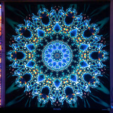 Load image into Gallery viewer, Borealis Psychedelic Fractal Mandala UV tapestry - Crealab108