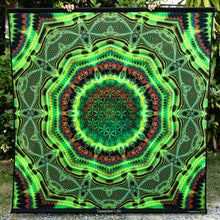 Charger l'image dans la galerie, Sawadee Life Psychedelic Sacred Geometry Fractal UV Tapestry - Crealab108