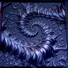 Charger l'image dans la galerie, The Dark Psychedelic trippy 3D Fractal UV Tapestry by  Crealab108 Kho Pha Ngan