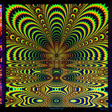Load image into Gallery viewer, Sun Dance Psychedelic Fractal UV Tapestry - Crealab108