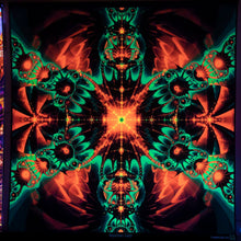 Charger l'image dans la galerie, Reptilian Gate Psychedelic Mandala Fractal UV Tapestry - Crealab108