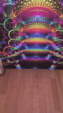 Load and play video in Gallery viewer, Experimental Area UV Psychedelic Fractal Tapestry