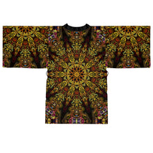 Load image into Gallery viewer, Totem - Trippy Psychedelic Fractal and sacred Geometry Mandala Kimono Unisex
