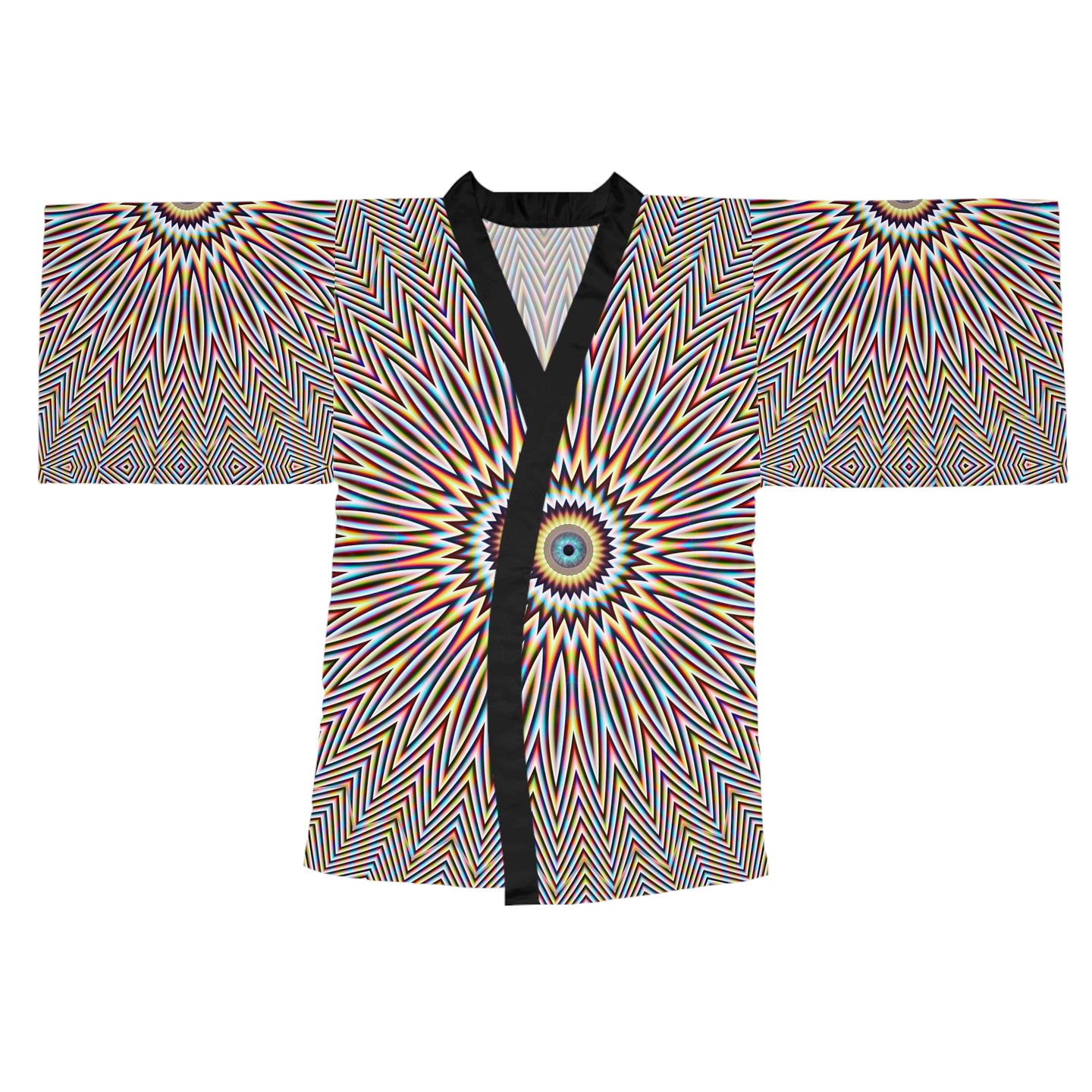 Flicker - Trippy Psychedelic Fractal and sacred Geometry Mandala Kimono Unisex