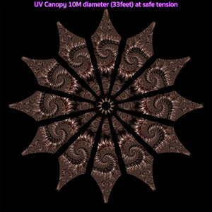 YV Psychedelic fractal party trippy canopy by Crealab108 Koh Pha Ngan