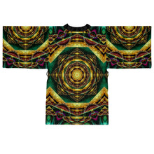 Load image into Gallery viewer, Ayamantra - Trippy Psychedelic Fractal and sacred Geometry Mandala Kimono Unisex
