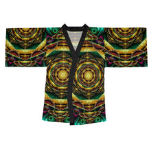 Load image into Gallery viewer, Ayamantra - Trippy Psychedelic Fractal and sacred Geometry Mandala Kimono Unisex
