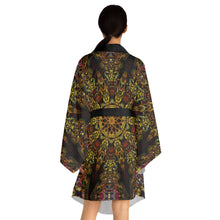 Load image into Gallery viewer, Totem - Trippy Psychedelic Fractal and sacred Geometry Mandala Kimono Unisex
