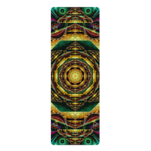 Charger l&#39;image dans la galerie, Printed Rubber Yoga Mat psychelelic Mandala fractal Koh Pha-Ngan Crealab108
