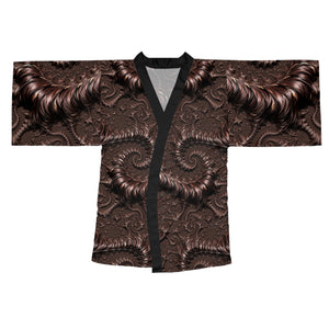 The Dark - Trippy Psychedelic Fractal and sacred Geometry Mandala Kimono Unisex
