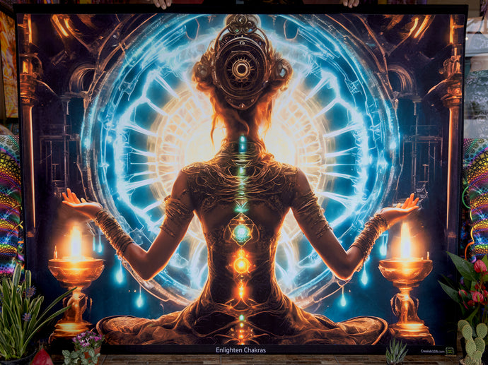 Enlighten Chakras artwork by Crealab108 Koh Pha Ngan yoga meditation