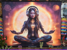 Load image into Gallery viewer, Music healing meditation yoga UV tapestry
