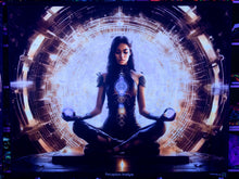 Charger l&#39;image dans la galerie, Yoga meditation UV tapestry by Crealab108 Koh Pha-Ngan
