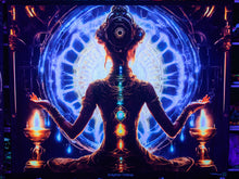 Load image into Gallery viewer, Enlighten Chakras - Kundalini yoga medation UV Tapestry
