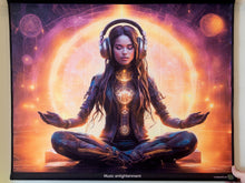 Load image into Gallery viewer, Music healing meditation yoga UV tapestry
