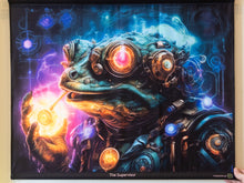 Load image into Gallery viewer, UV trippy psychedelic shaman reptile tapestry at Crealab108 koh Pha-Ngan home parties festival decor
